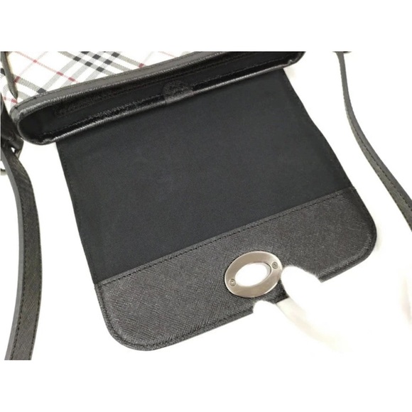 Burberry Black and Cream Plaid Shoulder Bag - Picture 7 of 10